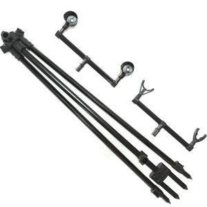 Trépied de pêche en mer en alliage d'aluminium Double Winner pour la pêche en lac, rivière et ruisseau, longueur ouverte 180 cm, sac en tissu noir - Product Image 3