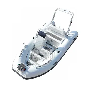 Sport Roeiboot 12ft Rhib360 Ce Gecertificeerde Aluminium Romp Hypalon/Pvc Stijve Opblaasbare Boot