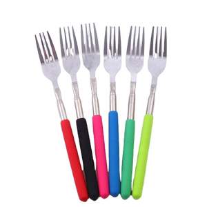 Fourchette de Cuisine Télescopique Extensible, Fourchette à Long Manche pour Barbecue, 1 Pièce - Product Image 3