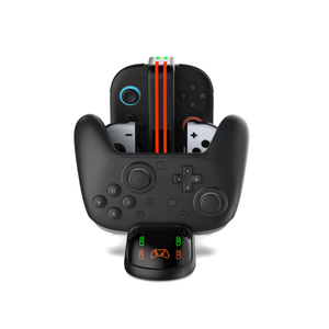 Phổ sạc cơ sở Gamepad Sạc <span class=keywords><strong>Dock</strong></span> cho <span class=keywords><strong>Nintendo</strong></span> chuyển đổi 2/<span class=keywords><strong>Switch</strong></span>/OLED/Pro Trò chơi điều khiển sạc đứng - Product Image 5