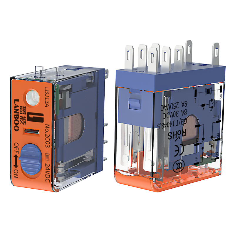 LBJ13A Narrow Intermediate Relay Socket Series