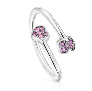 แหวนแฟชั่นระดับไฮเอนด์ รูปหมีสเปนสุดน่ารัก ชุบทองคำขาว ประดับพลอยเปิดประกายด้วยคิวบิกเซอร์โคเนียเป็นพลอยหลัก - Product Image 2