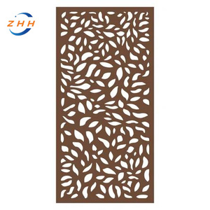 Panneaux d'écran décoratifs <span class=keywords><strong>de</strong></span> <span class=keywords><strong>séparation</strong></span> <span class=keywords><strong>de</strong></span> pièces en acier Corten pour le jardin avec écran découpé au laser bon marché - Product Image 1