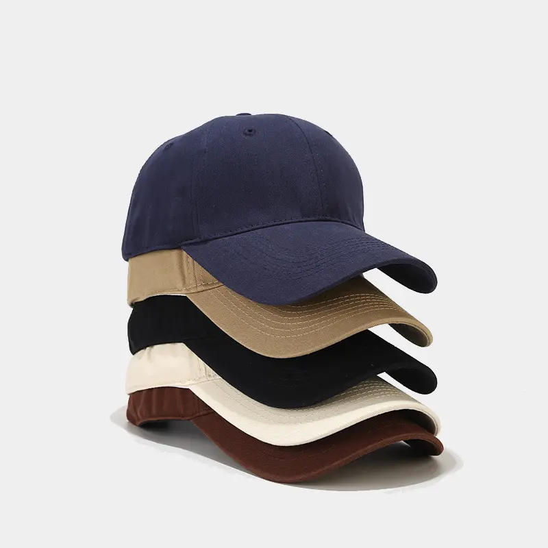 Großhandel Multi Color Large Head Size Baseball Caps und Hüte Curved Brim Cotton Männer Frauen Sport Caps