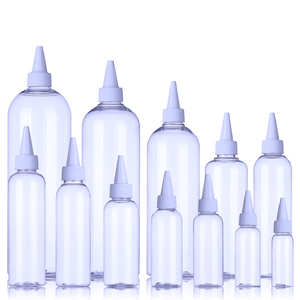 Nouvelle conception de bouteille en plastique PCR recyclable, bouteille en PET ronde vide avec bouchon compte-gouttes <span class=keywords><strong>Yorker</strong></span>, bouchon à vis - Product Image 2