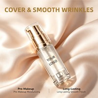 Sérum Base Yeux Effet Flou Doux, Lisse les Ridules, Crème Hydratante pour les Yeux, Base de Fard à Paupières Soyeuse Non Collante Longue Tenue, Logo Personnalisé