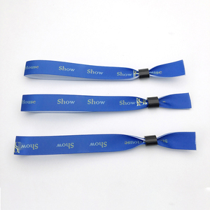 Various Customized Eco-Friendly Heat Transfer Printed Promotional Event Party Factory Supplies Fabric Wristbands