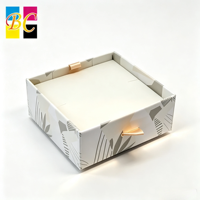 Boîte d'emballage de savon personnalisée écologique, boîte rigide blanche avec poignée, boîtes cadeaux pour artisanat fait main, boutique