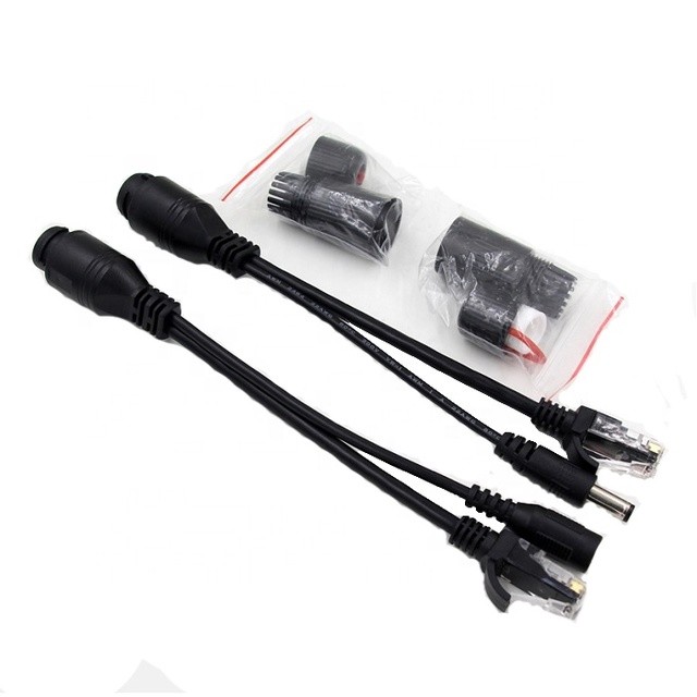 Durable Outdoor Standard 48V to 12V 15.4W Waterproof Adapter Poe Switch Splitter Injector Poe Separator