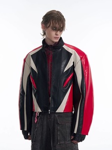 Chaqueta <span class=keywords><strong>de</strong></span> Cuero Genuino Personalizada, Chaqueta <span class=keywords><strong>de</strong></span> Cuero PU <span class=keywords><strong>de</strong></span> Alta Calidad, Estilo Urbano, Chaqueta <span class=keywords><strong>de</strong></span> Piel <span class=keywords><strong>de</strong></span> Vaca Auténtica, Chaqueta Holgada <span class=keywords><strong>de</strong></span> Piel <span class=keywords><strong>de</strong></span> Oveja Auténtica - Product Image 3