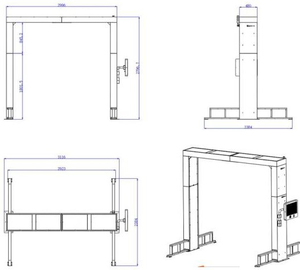 <span class=keywords><strong>Rfid</strong></span> thông minh Quản Lý Hàng Tồn Kho hệ thống UHF an ninh vòm Cổng đọc cho kho đếm nhanh chống trộm - Product Image 5