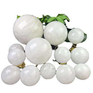 Cristales al por Mayor de Alta Calidad, Esfera de Cuarzo Transparente Pulido, Bola de Cristal, Piedras Curativas para Meditación, Decoración Navideña - Product Image 2