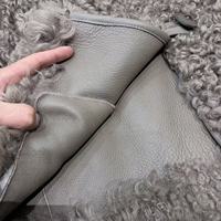 Manteau décontracté en fourrure d'agneau moelleuse pour femme, personnalisable en usine, avec capuche et grandes poches, idéal pour l'hiver