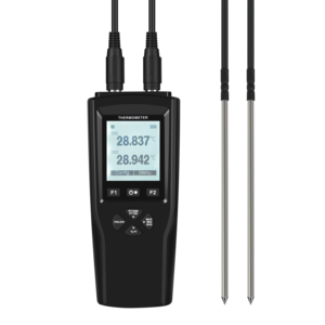 Termómetro de Doble Canal YET-720L con Sondas de Resistencia de Platino, Batería ABS para Uso en Interiores y Exteriores, Registrador de Temperatura - Product Image 2