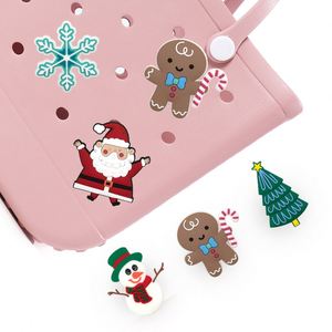 Accesorios para Bolsos de Playa con Diseño de Dibujos Animados Navideños, Personalizables con Logotipo, Decoración Desmontable DIY, Venta al Por Mayor - Product Image 2