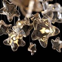 Luminaire suspendu pour escalier de villa d'hôtel de luxe de grande taille Firelux, forme de fleur personnalisée, lumière claire