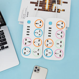 NEW TIMES 6-コンセントパワーストリップ延長ソケット<span class=keywords><strong>4</strong></span> USBホームアプリケーション付きパワーストリッププラグソケットセラミック壁スイッチソケット - Product Image 5