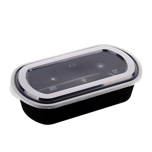 Xinyi Chuanghong Cantonese Japanese Style Lunch Box Rectangular Thickened Frosted Disposable <b>Microwave</b> Safe Packaging - Product Image 5