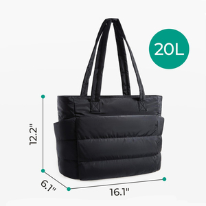 2026 <strong>Teacher</strong> Laptop Tote <strong>Bag</strong> Puffer Work Tote Handbag Large Quilted Travel Tote Shoulder <strong>Bag</strong> with Zipper - Product Image 2