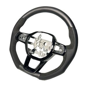 Volante de Fibra de Carbono Real con Empuñadura de Cuero Perforado, <span class=keywords><strong>Precio</strong></span> de Fábrica al por Mayor, para <span class=keywords><strong>Honda</strong></span> <span class=keywords><strong>Civic</strong></span> 10.ª Generación Tipo <span class=keywords><strong>R</strong></span> 2016-2021 - Product Image 4