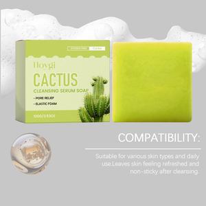 Jabón con Logotipo Personalizado a <span class=keywords><strong>Base</strong></span> de Plantas, Crea Espuma Fina, Densa y Elástica, Hidratante, Jabón Sólido de <span class=keywords><strong>Cactus</strong></span> para Limpiar los Poros, Jabón en Barra con Esencia Limpiadora - Product Image 3