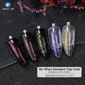 OEM/ODM ท็อปโค้ทสตาร์ดัสต์ติดทนนาน ไม่ต้องเช็ด ไม่มีส่วนผสมของ HEMA & TPO เจลท็อปโค้ทใสวิ้งๆ สำหรับทำเล็บ แบรนด์ส่วนตัว - Product Image 2