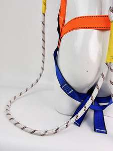 産業用フルボディハーネス安全帯、ロープランヤード付き落下防止、150kg耐荷重、送電線作業および登山作業用 - Product Image 6