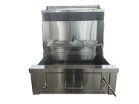 Barbecue au charbon de bois encastrable de 32 pouces en acier inoxydable 304 de qualité commerciale de luxe avec dispositif de sécurité anti-déchets d'oxygène pour barbecue extérieur