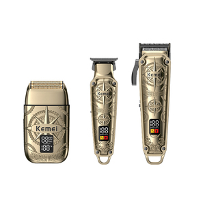 KEMEI Km-8558 barbiere Cordless Hair Trimmer Kit 3 pezzi rasoio elettrico Cordless barba rasoio tagliacapelli Set - Product Image 6