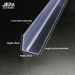 Toptan raf ekran sistemi L şekli ayarlanabilir plastik raf bölücüler bakkal ve mağazalar için - Product Image 4