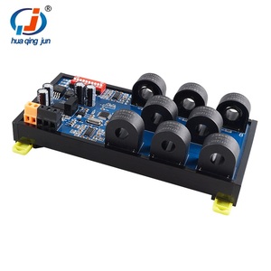 Huaqingjun 8-kênh RS485 AC hiện tại biến áp phát hiện 0-50a mô-đun modbus rtu truyền thông thu thập dữ liệu - Product Image 1