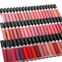 Produit phare : Cosmétiques à marque privée, gloss à lèvres minéral et rouge à lèvres liquide mat velours nude, colorés, avec logo personnalisé, résistants à l'eau
