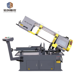 Certifié CE Shandong Mingchuang CNC Horizontal Métal <span class=keywords><strong>Scie</strong></span> <span class=keywords><strong>à</strong></span> <span class=keywords><strong>ruban</strong></span> Machine 0-60 Degrés Angle De Coupe Manuel Tension Lame Gear Core - Product Image 2