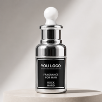 Étiquettes personnalisées en vinyle écologiques, imperméables, à forte adhérence, pour flacons de cosmétiques et de parfums, avec bordure blanche, impression de logo privé