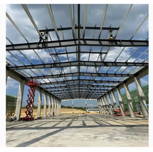 Structure en acier pour entrepôt, charpente légère, bâtiment <span class=keywords><strong>m</strong></span>étallique, maison en <span class=keywords><strong>m</strong></span>étal, soudage, pliage, découpe, acier S355 - Product Image 5