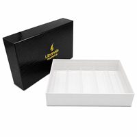 Boîte cadeau de luxe en carton noir avec insert en satin magnétique, doublée de satin à l'intérieur, solution d'emballage haut de gamme