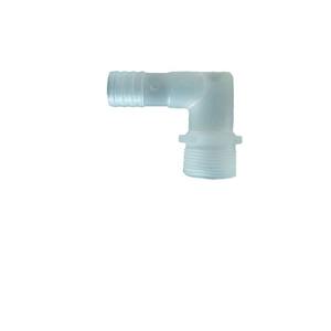 Coude à filetage mâle 1/2\" avec bec en pagode à 6 points, raccord rapide en plastique à verrouillage pour accessoires d'aquarium - Product Image 1