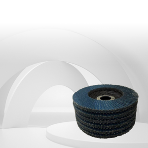 Disco de aleta abrasivo de óxido de aluminio Rueda de tela de <span class=keywords><strong>esmeril</strong></span> plana de pulido y pulido de 5 pulgadas - Product Image 5