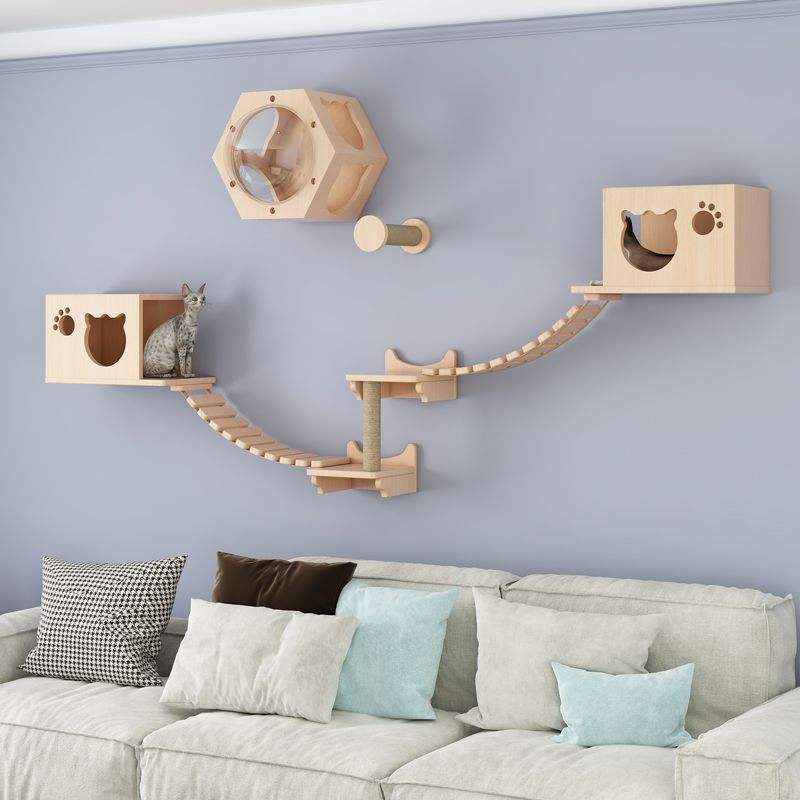 Paquet 4-Couleur bois naturel