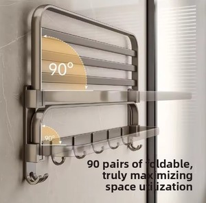 Treo Tường Nhôm Không Gian Theo Chủ Đề Tắm Phần Cứng Thiết Lập Bao Gồm Không Gian Theo Chủ Đề Khăn Giá Phòng Tắm Kệ Khăn Chủ - Product Image 2