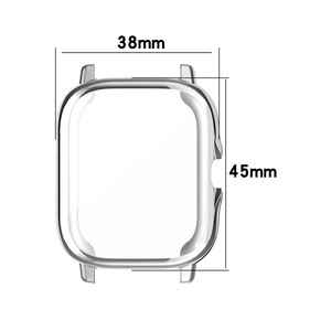 Caja de reloj BOORUI TPU para <span class=keywords><strong>amazfit</strong></span> bip <span class=keywords><strong>u</strong></span> cubierta de color chapado para <span class=keywords><strong>amazfit</strong></span> <span class=keywords><strong>GTS</strong></span> 2 2E cubierta de cuerpo completo - Product Image 3