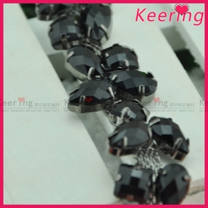 Commercio all'ingrosso decorazione di strass in acrilico nero perline abbellimenti per WRC-337 di <span class=keywords><strong>abbigliamento</strong></span> - Product Image 6