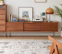 Meuble TV rétractable de style moderne, table basse, salon, chambre, salle à manger, rangement compact, écologique, durable, léger