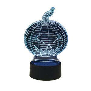 Vente en gros de lampes de bureau 3D LED en acrylique RVB multicolores veilleuses pour chambre à coucher Mini LED de nuit en cristal à énergie tactile de style minimaliste - Product Image 4
