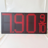 Afficheur de prix de station-service extérieur avec indice de protection IP65, luminosité de 5500 cd, écran de 5 à 36 pouces