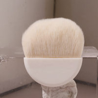Ensemble de pinceaux de maquillage complet portable de 6 pièces avec miroir pour femmes, mini pinceaux de voyage, cosmétiques utilisés avec du fond de teint