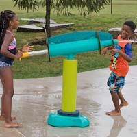 Parc aquatique commercial, jeux aquatiques, piscine, arroseur rotatif, pistolet à eau Gatling, équipement de jeux aquatiques, jeux de terrain de jeux