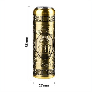 Rasoir électrique Panlong, design tête de Bouddha, corps en métal, charge Type C, étanche IPX5, rasoir rechargeable pour homme, 8,5 cm - Product Image 4