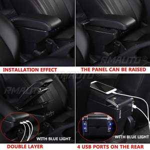<span class=keywords><strong>Accoudoir</strong></span> double couche pour Renault <span class=keywords><strong>Duster</strong></span> 2010-2015 Boîte de rangement d'<span class=keywords><strong>accoudoir</strong></span> en cuir PU avec 7 ports USB pour Nissan Terrano 3 2014-2018 - Product Image 2