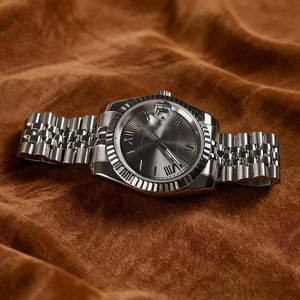 นาฬิกาข้อมือแบบกลไกอัตโนมัติ หน้าปัดแบบกำหนดเองได้ พร้อมโลโก้ส่วนตัว กันน้ำ 36/39 มม. กลไก NH35 กระจกแซฟไฟร์ - Product Image 4